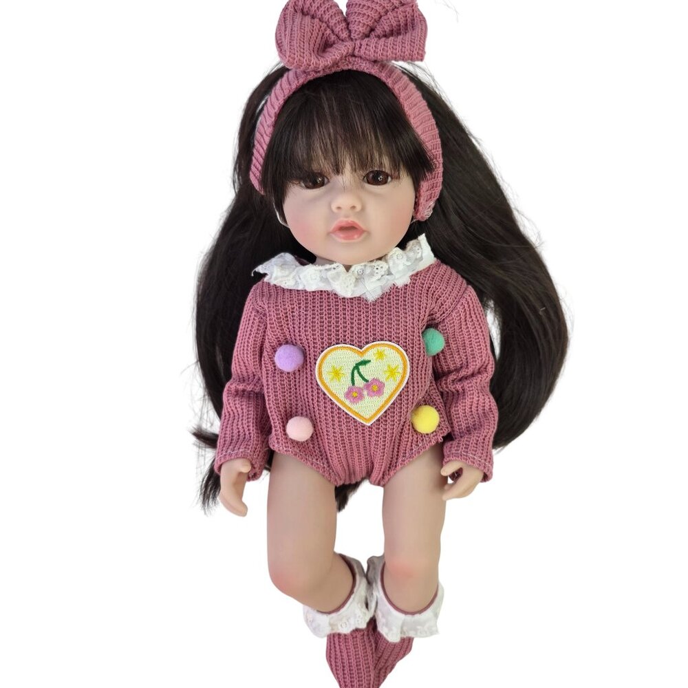 34 CM BABYLISTIC VINYL SILICONE DOLL, realistic hair, eyes, nails, so soft